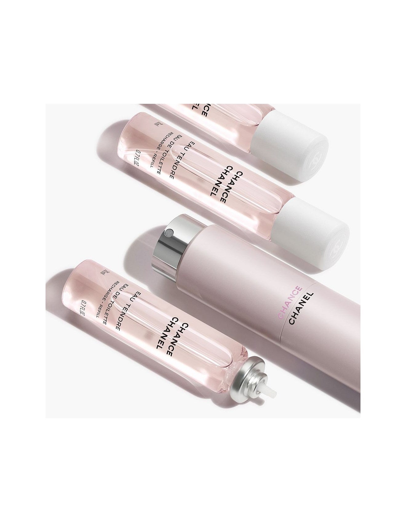 CHANCE EAU TENDRE Twist and Spray Refillable Bottle - Eau de Toilette 3X20ml
