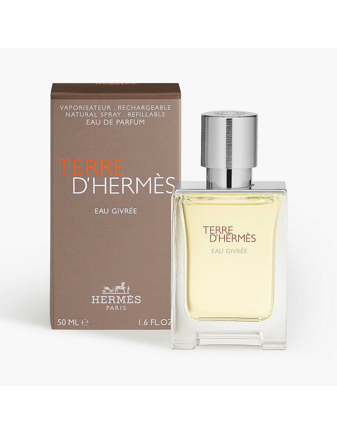 TERRE D'HERMES EAU GIVREE EDP REFILLABLE SPRAY 50ML