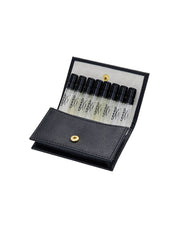 MEN'S LEATHER SAMPLE WALLET 8X1.7ML