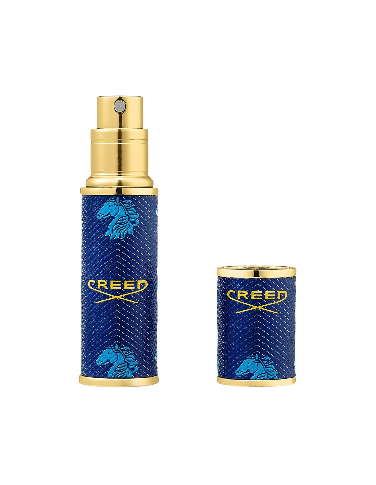 REFILLABLE LEATHER ATOMISER BLUE 5ML