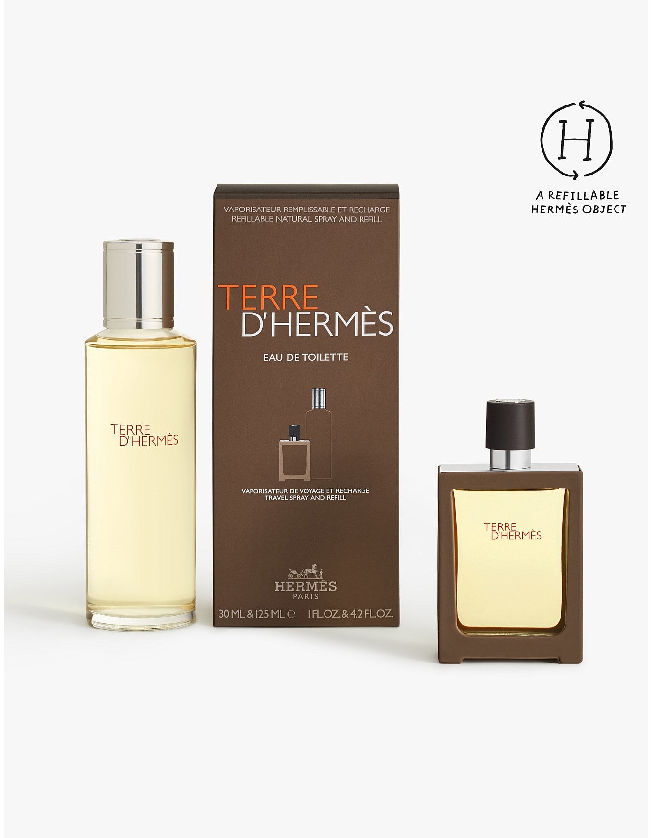 HERMÈS TERRE D'HERMÈS EDT 30ML + 125ML REFILL