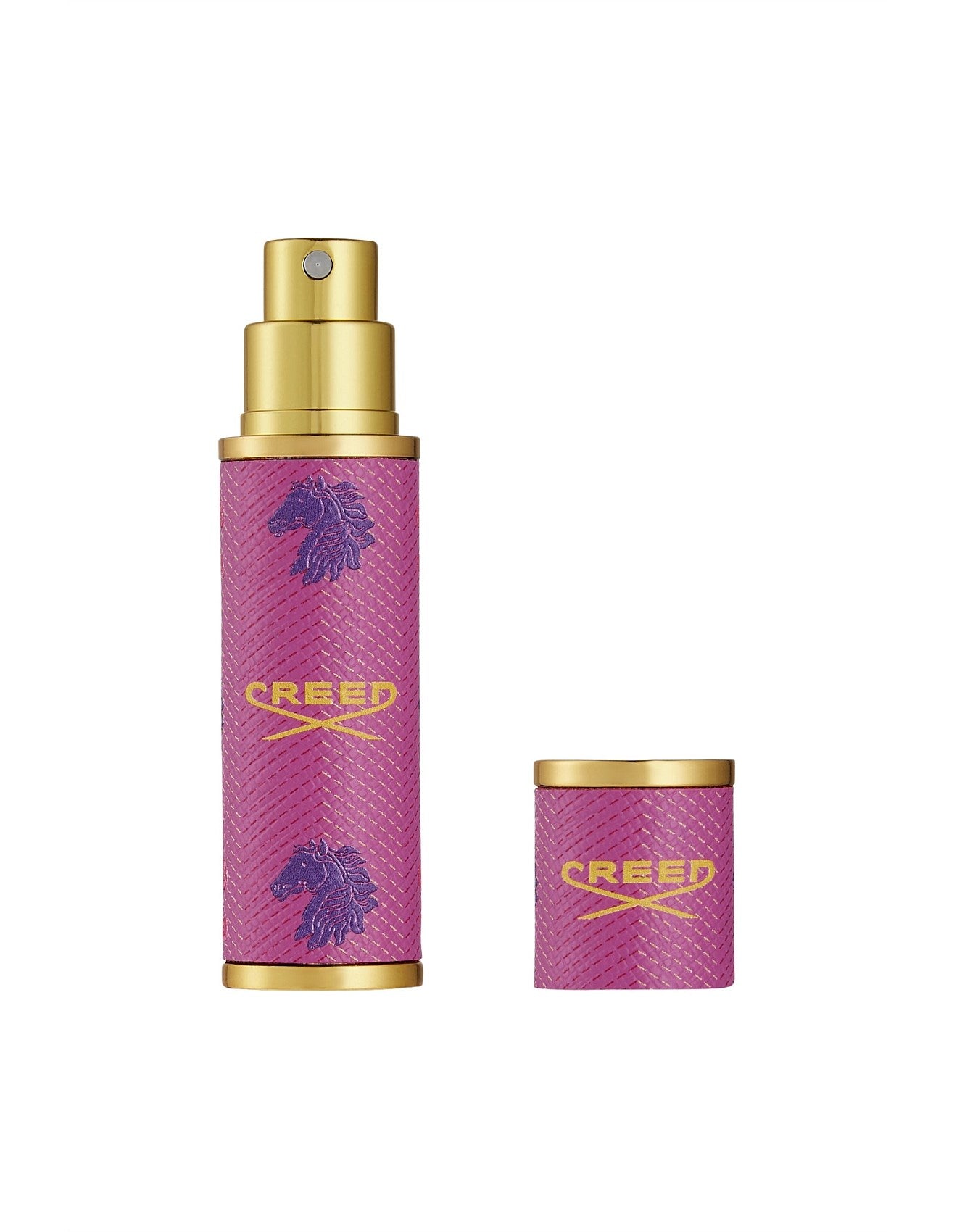 REFILLABLE LEATHER ATOMISER PINK 5ML