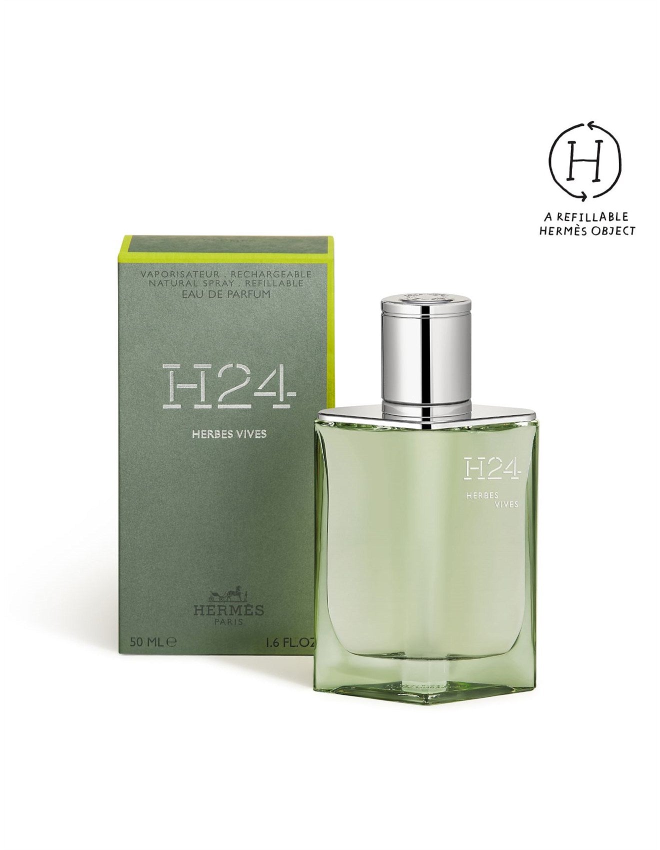 H24 HERBES VIVES EDP REFILLABLE SPRAY 50ML
