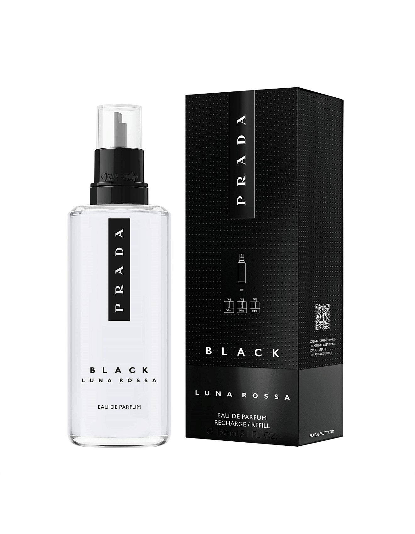 LUNA ROSSA BLACK EDP REFILL 150ML