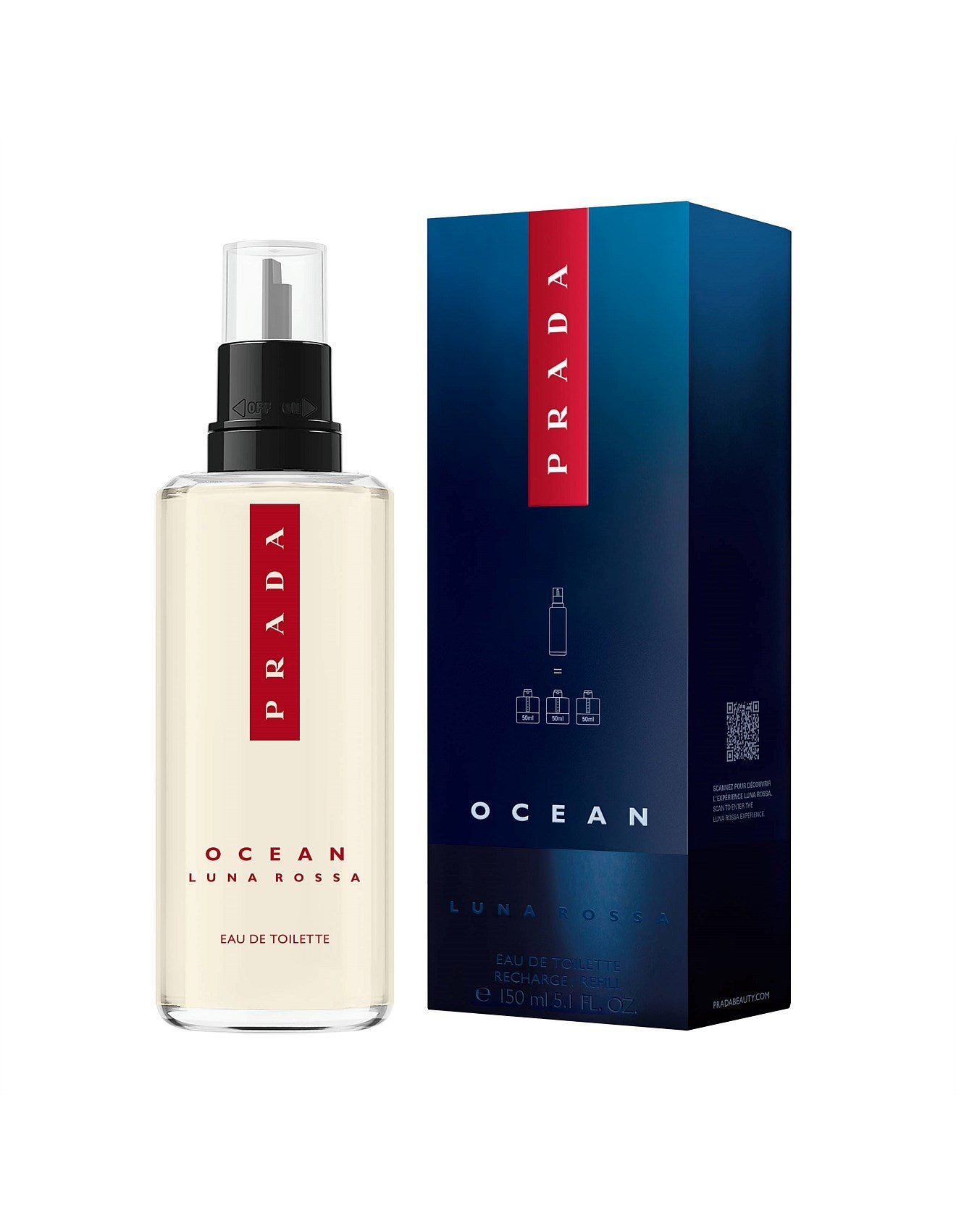 LUNA ROSSA OCEAN EAU DE TOILETTE REFILL 150ML