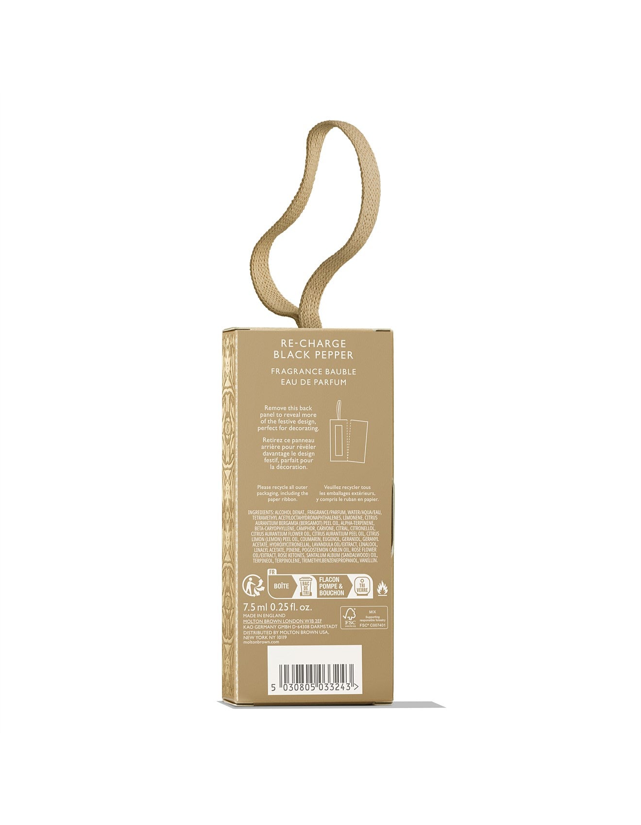 RE-CHARGE BLACK PEPPER EAU DE PARFUM BAUBLE 7.5ML