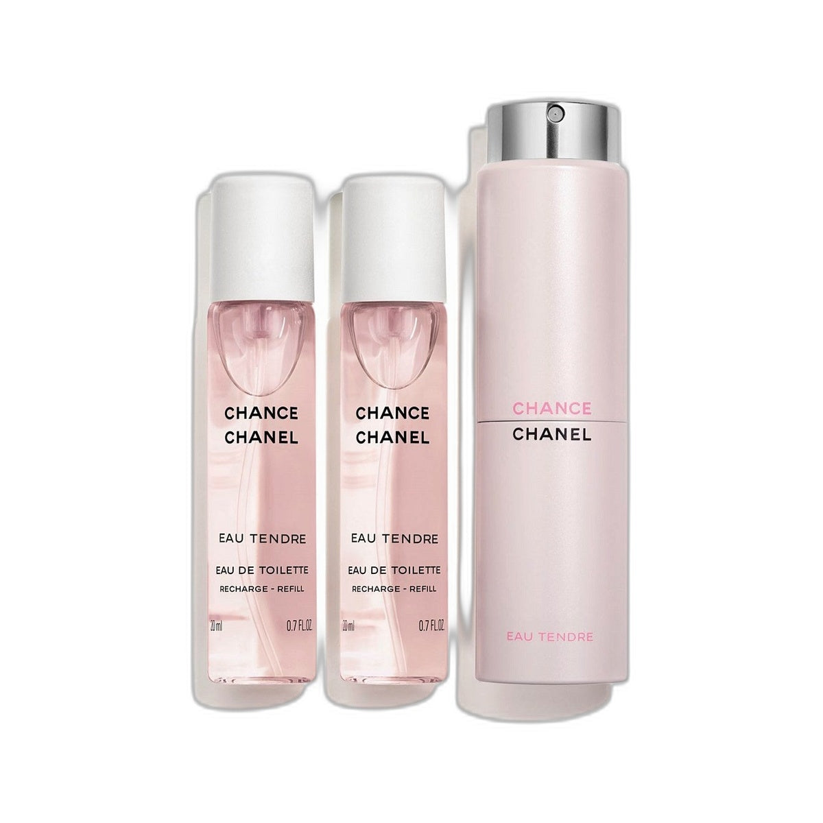 CHANCE EAU TENDRE Twist and Spray Refillable Bottle - Eau de Toilette 3X20ml