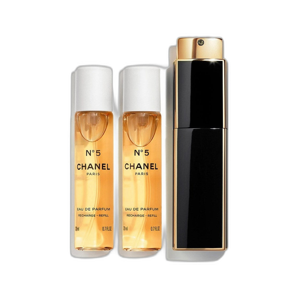 CHANEL N°5 Twist and Spray Refillable Bottle - Eau de Parfum 3X20ml