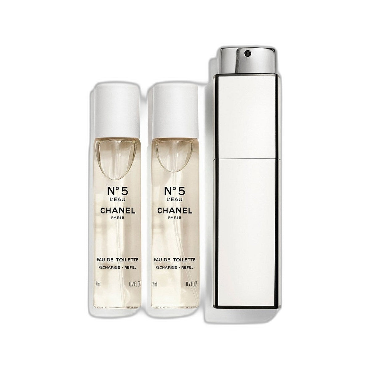 N°5 L'EAU Twist and Spray Refillable Bottle - Eau de Toilette 3X20ml