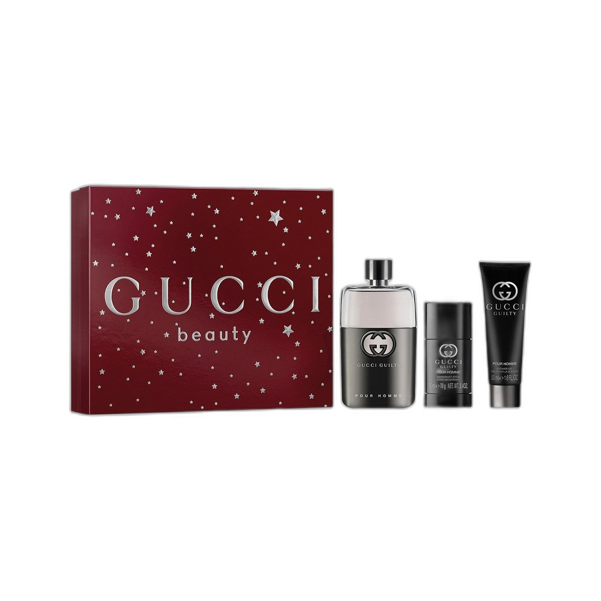 GUILTY POUR HOMME EAU DE TOILETTE FOR MEN TRIO GIFT SET