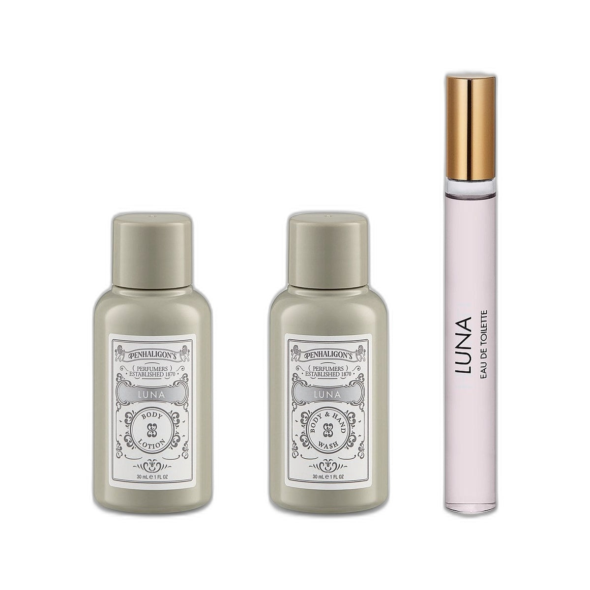 LUNA TRAVEL SET (10ML FRAGRANCE + 30ML BODY & HAND DUO)